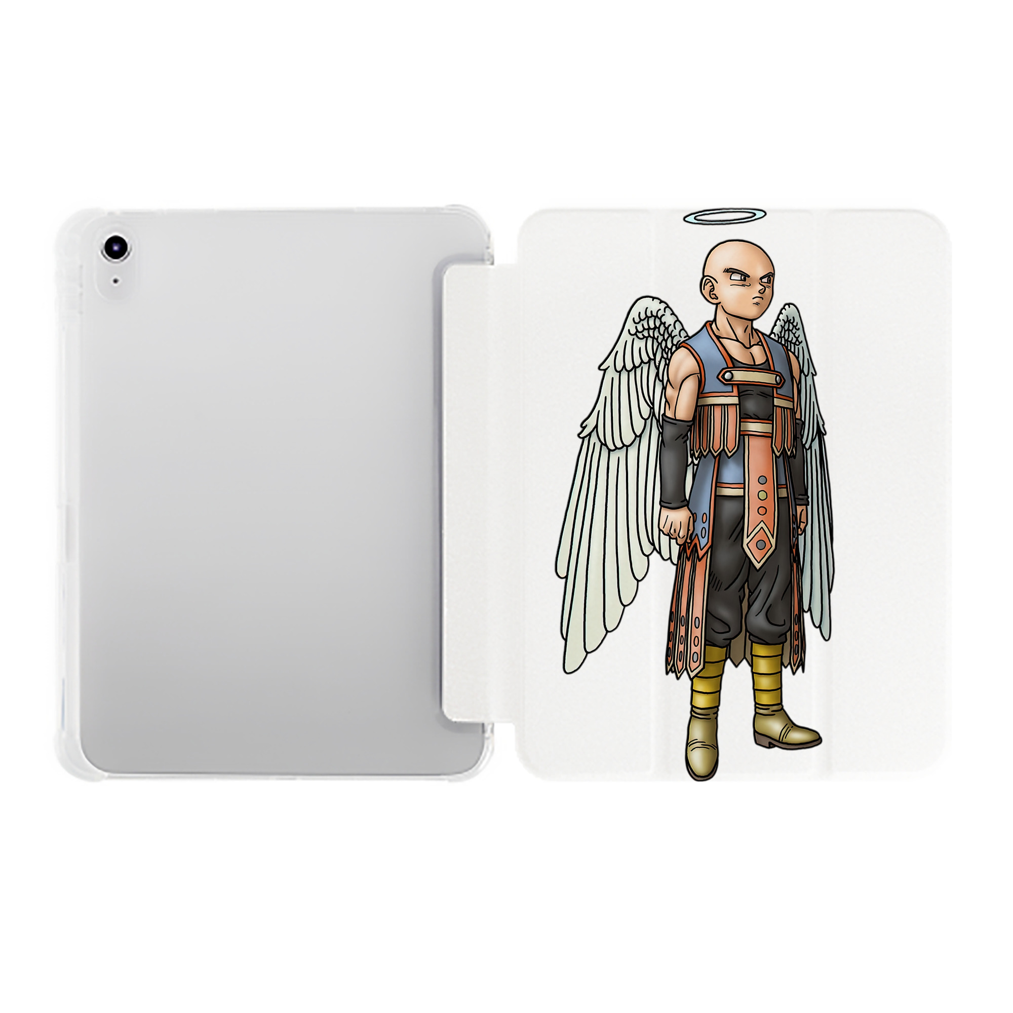 （画像用） ドラゴンクエスト Doragon Kuesuto Dragon Quest IPad ケース ペン収納付き 三つ折りスタンド PUレザー×シリコン 対応機種9.5/10.5/10.9インチ